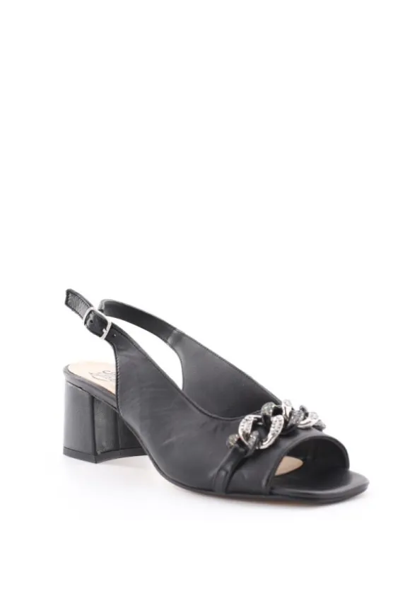 Kiss e shock Sandalo tacco 48620 Nero