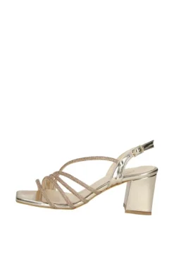 Kiss e shock Sandalo tacco 42608 Platino