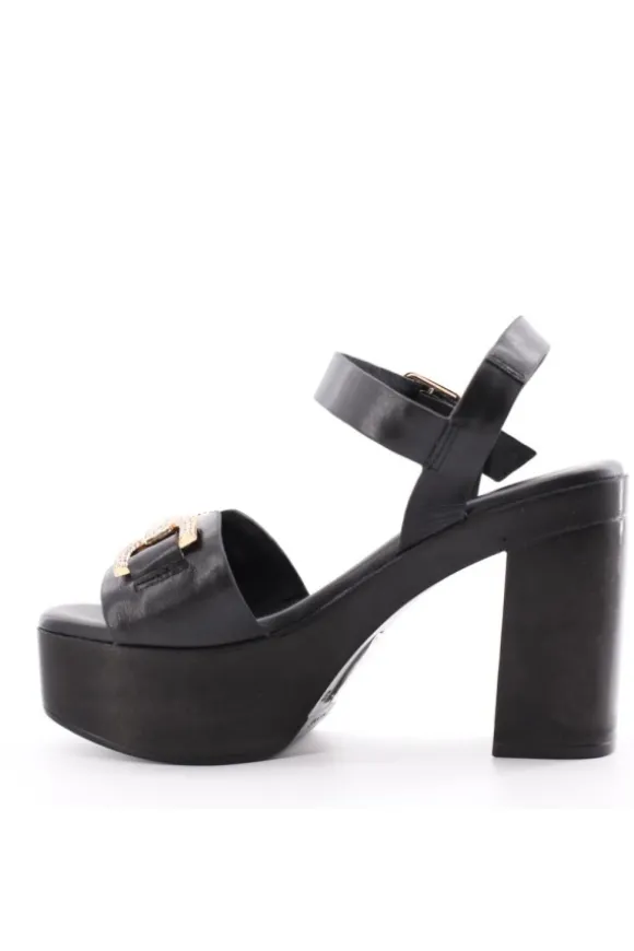 Kiss e shock Sandalo tacco 59234 Nero