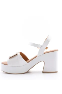 Kiss e shock Sandalo tacco 57224 Bianco
