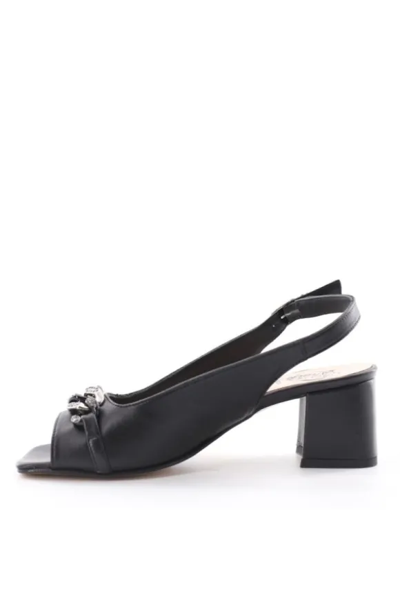 Kiss e shock Sandalo tacco 48620 Nero