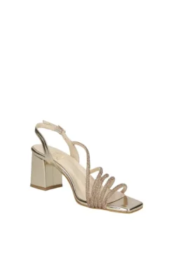 Kiss e shock Sandalo tacco 42608 Platino