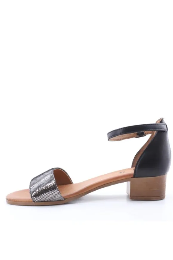 Kiss e shock Sandalo tacco 243035 Nero