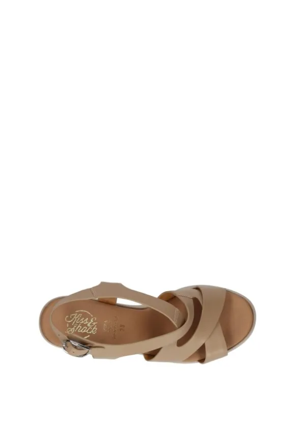 Kiss e shock Sandalo tacco 73231 Beige