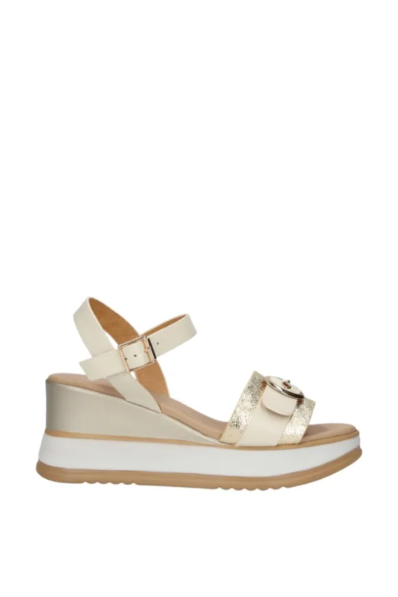 Kiss e shock Sandalo zeppa 21241 Avorio