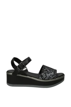 Kiss e shock Sandalo zeppa 84288 Nero