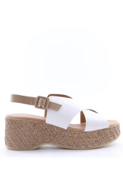 Kiss e shock Sandalo zeppa 14273 Bia/beige