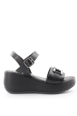 Kiss e shock Sandalo zeppa 13229 Nero