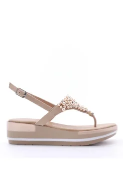 Kiss e shock Sandalo zeppa 81259 Beige