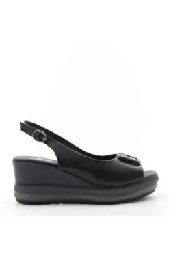 Kiss e shock Sandalo zeppa 20266 Nero