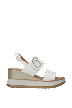 Kiss e shock Sandalo zeppa 21245 Bianco