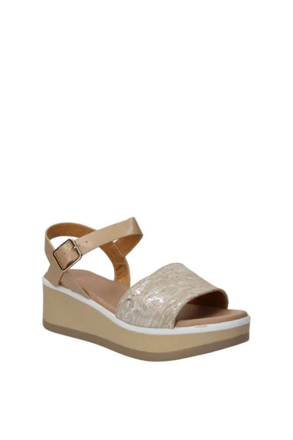 Kiss e shock Sandalo zeppa 84288 Beige