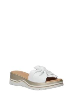 Kiss e shock Sandalo zeppa 81130 Bianco