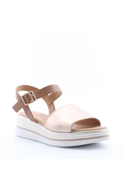 Kiss e shock Sandalo zeppa 81222 Platino