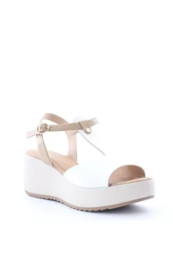 Kiss e shock Sandalo zeppa 13265 Bia/beige