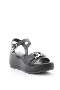 Kiss e shock Sandalo zeppa 13229 Nero