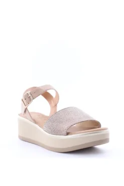 Kiss e shock Sandalo zeppa 82244 Taupe