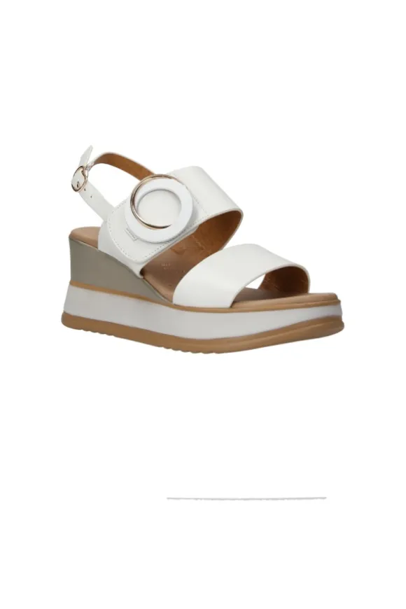 Kiss e shock Sandalo zeppa 21245 Bianco