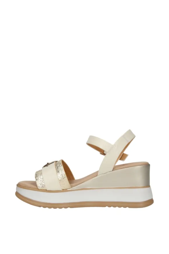 Kiss e shock Sandalo zeppa 21241 Avorio
