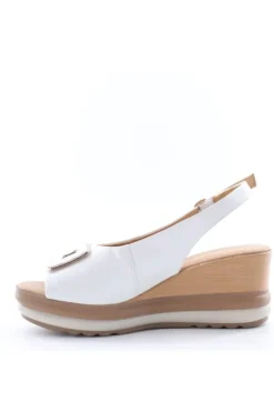 Kiss e shock Sandalo zeppa 20299 Bianco