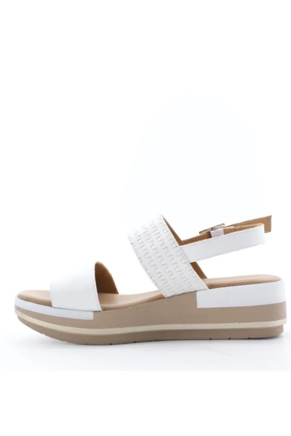 Kiss e shock Sandalo zeppa 81256 Bianco