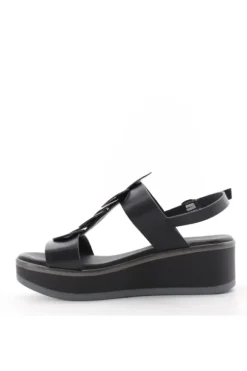 Kiss e shock Sandalo zeppa 82240 Nero