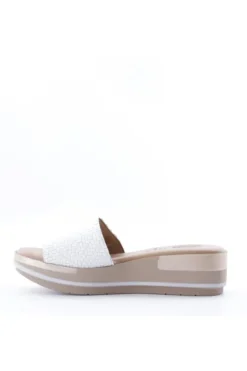 Kiss e shock Sandalo zeppa 81121 Bianco