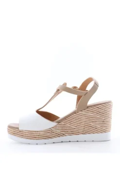 Kiss e shock Sandalo zeppa 51232 Bia/beige