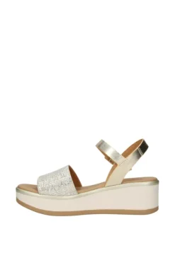 Kiss e shock Sandalo zeppa 83265 Platino