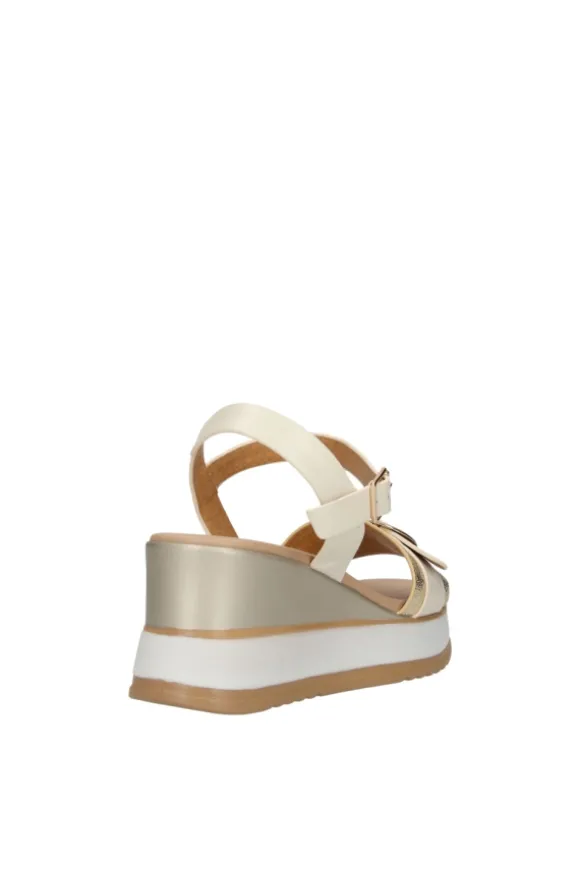 Kiss e shock Sandalo zeppa 21241 Avorio