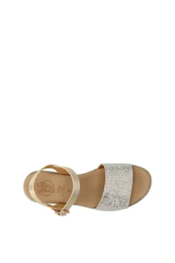 Kiss e shock Sandalo zeppa 83265 Platino