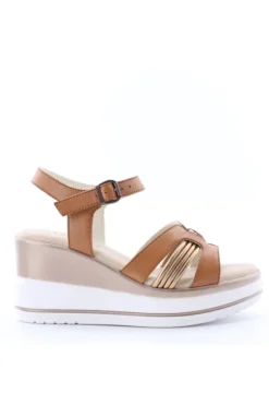 Nanook Sandalo zeppa 21367 Cuoio