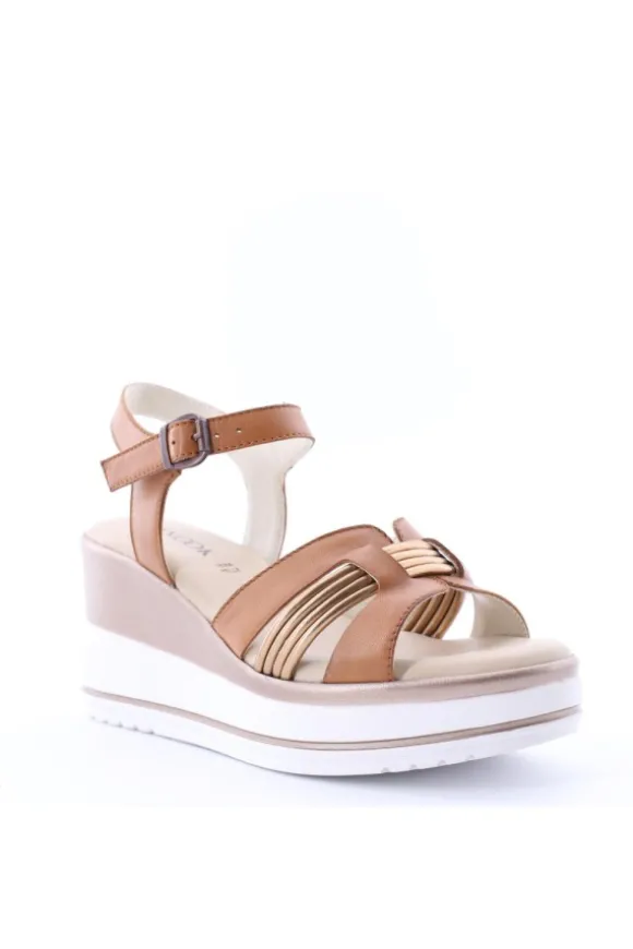 Nanook Sandalo zeppa 21367 Cuoio