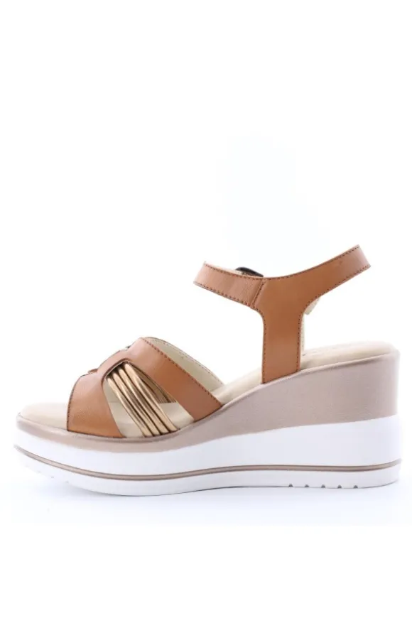 Nanook Sandalo zeppa 21367 Cuoio