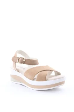 Nanook Sandalo zeppa 16935 Taupe