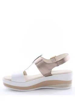 Nanook Sandalo zeppa 19057 White