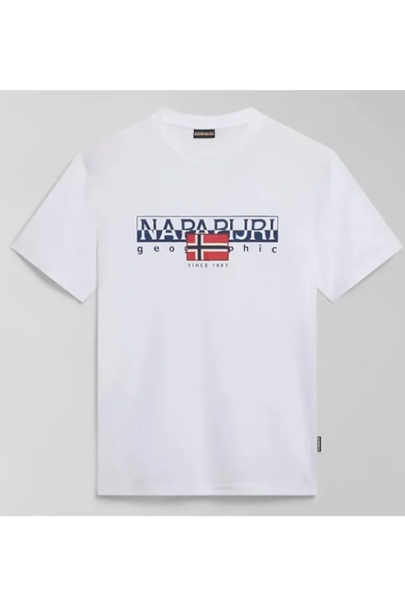 Napapijri T-shirt manica corta A4hto Bright whi