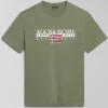 Napapijri T-shirt manica corta A4hto Green lich