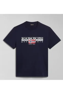 Napapijri T-shirt manica corta A4hto Blu marine