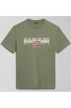 Napapijri T-shirt manica corta A4hto Green lich