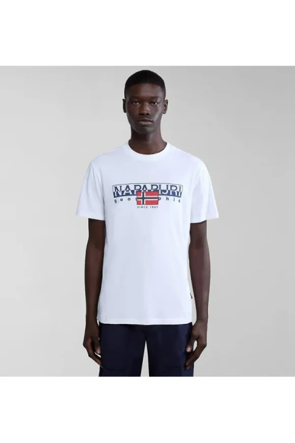Napapijri T-shirt manica corta A4hto Bright whi