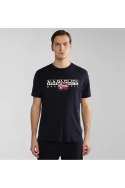 Napapijri T-shirt manica corta A4hto Blu marine