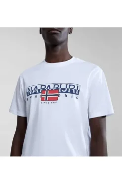 Napapijri T-shirt manica corta A4hto Bright whi