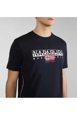 Napapijri T-shirt manica corta A4hto Blu marine