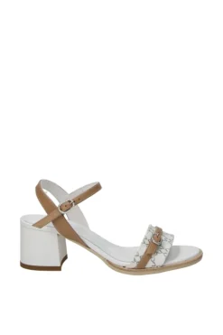 NeroGiardini Sandalo tacco 10430d Bianco/gri