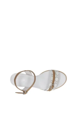 NeroGiardini Sandalo tacco 10430d Bianco/gri