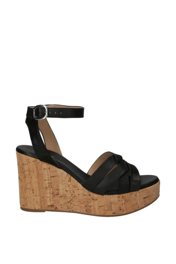 NeroGiardini Sandalo zeppa 10610d Nero