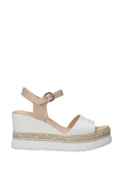 NeroGiardini Sandalo zeppa 10561d Bianco