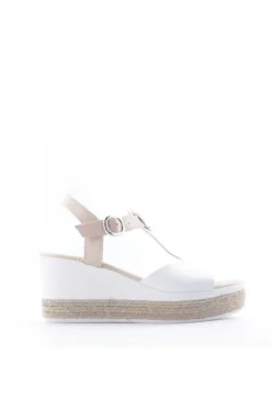 NeroGiardini Sandalo zeppa 07712d Bianco