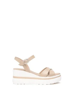 NeroGiardini Sandalo zeppa 13510d Lino